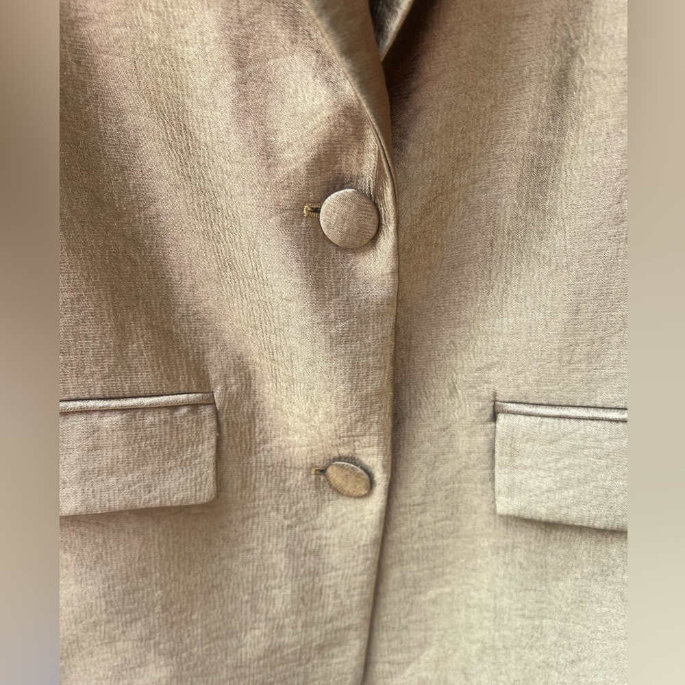 ZARA Gold Straight Cut Blazer, M
NWOT - Picture 4 of 16